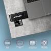 Axagon CRE-S2N Superspeed USB 3.2 Gen 1 Type-A, slim SD/microSD k&aacute;rtyaolvas&oacute; CRE-S2N