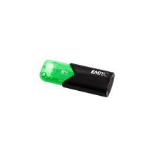 Emtec 64GB B110 Click Easy USB 3.2 Pendrive - Fekete/Z&ouml;ld ECMMD64GB113