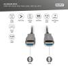 ASSMANN Connection Cable HDMI Hybrid Fiber Optic Premium HighSpeed Ethernet AOC 4K 60Hz UHD Type HDMI A/HDMI A M/M 20m AK-330125-200-S