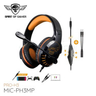 Spirit of Gamer PRO-H3 MultiPlatform fekete-narancs Headset MIC-PH3MP