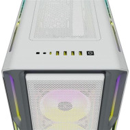 CORSAIR iCUE 5000T RGB Tempered Glass Mid-Tower Smart Case White CC-9011231-WW