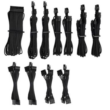 CORSAIR Premium Individually Sleeved DC Kábel Pro Csomag, Type 4 (Gen. 4), Feket CP-8920222 CP-8920222 CORSAIR Premium Individually Sleeved DC Kábel Pro Csomag, Type 4 (Gen. 4), Feket CP-8920222 CP-8920222