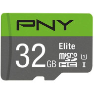 32GB microSDHC PNY Elite U1 + adapter (P-SDU32GU185GW-GE)