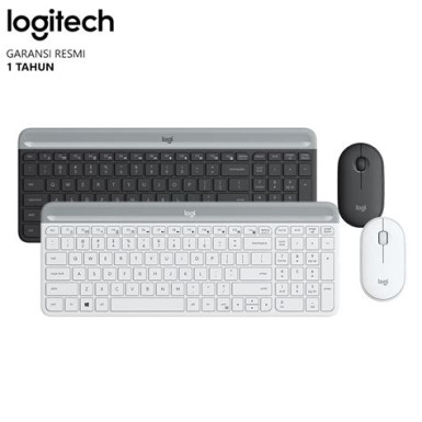 Logitech MK470 Slim Wireless Keyboard and Mouse Combo Black/Silver DE 920-009188