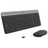 Logitech MK470 Slim Wireless Keyboard and Mouse Combo Black/Silver DE 920-009188