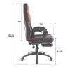 Spirit of Gamer Mustang gaming sz&eacute;k fekete-piros (SOG-GCMRE)