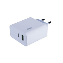 AKYGA Hálózati töltõ AK-CH-14 USB-A + USB-C PD 5-20V 3A 45W QC3.0 AK-CH-14