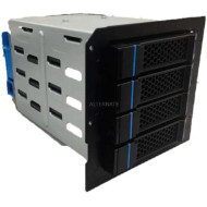 Chenbro New Cage, 3.5" HDD, w/ 4-port 12Gbps SAS&SATA BP & 80mm Fan, Tool-less T 384-10501-2102A0 384-10501-2102A0
