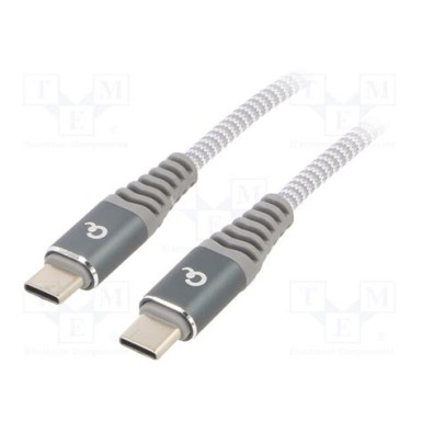 USB 2.0 C-C kábel 1,5m Gembird PD 60W fonott CC-USB2B-CMCM60-1.5M CC-USB2B-CMCM60-1.5M