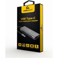 USB 3.1 C-HDMI + 2xUSB 3.1 + USB-C PD + UTP + SD Gembird A-CM-COMBO5-01 A-CM-COMBO5-01