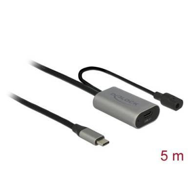 DeLock Active USB 3.1 Gen 1 extension cable USB Type-C 5m 85392 DeLock Active USB 3.1 Gen 1 extension cable USB Type-C 5m 85392