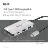 ADA Club3D USB Gen2 Type-C PD Charging Hub to 2x Type-C 10G ports and 2x USB Type-A 10G ports CSV-1543