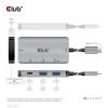 ADA Club3D USB Gen2 Type-C PD Charging Hub to 2x Type-C 10G ports and 2x USB Type-A 10G ports CSV-1543