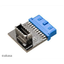 Akasa - USB3.1 - 19-pin motherboard header - AK-CBUB51-BK AK-CBUB51-BK