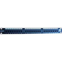 EXCEL Patch Panel Cat.6 FTP 24 portos 1U, fekete 100-013