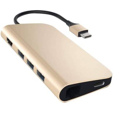 Satechi Aluminium TYPE-C Multi-Port Adapter (HDMI 4K,3x USB 3.0,MicroSD,Ethernet) - Space Grey ST-TCMA2M Satechi Aluminium TYPE-C Multi-Port Adapter (HDMI 4K,3x USB 3.0,MicroSD,Ethernet) - Space Grey ST-TCMA2M