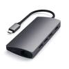 Satechi Aluminium TYPE-C Multi-Port Adapter (HDMI 4K,3x USB 3.0,MicroSD,Ethernet) - Space Grey ST-TCMA2M