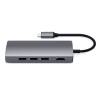 Satechi Aluminium TYPE-C Multi-Port Adapter (HDMI 4K,3x USB 3.0,MicroSD,Ethernet) - Space Grey ST-TCMA2M