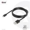 KAB CLUB3D USB 3.2 Type A - micro USB 1m kábel CAC-1408