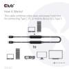Club3D USB 3.2 Gen2 Type C to C Active Bi-directional Cable 8K60Hz M/M 5m/16.4ft CAC-1535