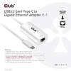 Club3D USB3.2 Gen1 Type-C to Gigabit Ethernet Adapter M/F CAC-1519