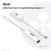 Club3D USB3.2 Gen1 Type-C to Gigabit Ethernet Adapter M/F CAC-1519