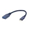 USB 3.0 C-A OTG k&aacute;bel 15cm Gembird A-USB3C-OTGAF-01 A-USB3C-OTGAF-01