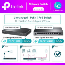 ET Sw TPLink TL-SL1311MP (8xPoE+) +2 Gigabit+1SFP TL-SL1311MP TL-SL1311MP