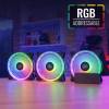 VenSys 12cm Aerocool Duo Pro ARGB +vezérlő ACF3-DU10227.11 ACF3-DU10227.11