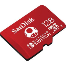 Sandisk 128GB microSDXC Class 10 UHS-1 U3 A1 For Nintendo Switch 183552