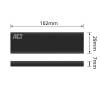 ACT AC1605 USB-C M.2 NVMe SSD Enclosure Black AC1605