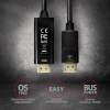 AXAGON RVD-HI14C2 DisplayPort to HDMI active cable 4K@30Hz 1,8m Black RVD-HI14C2