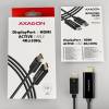 AXAGON RVD-HI14C2 DisplayPort to HDMI active cable 4K@30Hz 1,8m Black RVD-HI14C2