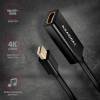 AXAGON RVDM-HI14N mini DisplayPort to HDMI active adapter 4K@30Hz Black RVDM-HI14N