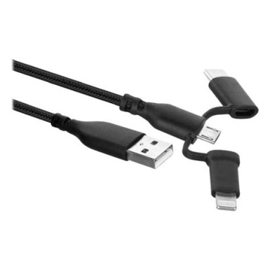 Ewent EW1378 USB-C to Lightning cable 1m Black EW1378