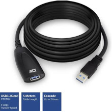 ACT AC6105 USB3.2 Booster 5m Black AC6105