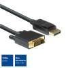ACT AC7505 DisplayPort to DVI-D (Dual Link) (24+1) adapter cable 1,8m Black AC7505