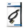 ACT AC7505 DisplayPort to DVI-D (Dual Link) (24+1) adapter cable 1,8m Black AC7505