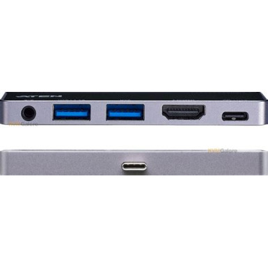 ATEN UH3238 USB-C Travel Dock with Power Pass-Through UH3238