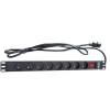 Gembird Power distribution unit (PDU) 8 French sockets 1U 10A C14 plug 3m cable EG-PDU-014-FC14