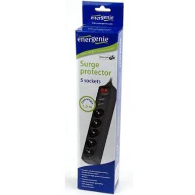 Gembird Surge protector 5 sockets 4,5m Black SPG5-C-15