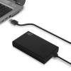 ACT AC1215 USB3.2 2,5" Hard Drive Enclosure Screwless Design Black AC1215