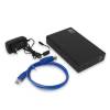 ACT AC1405 USB3.2 3,5" Hard Drive Enclosure Screwless Design Black AC1405
