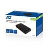 ACT AC1405 USB3.2 3,5" Hard Drive Enclosure Screwless Design Black AC1405