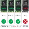 AXAGON EEM2-SG2 SuperSpeed+ USB-C - M.2 NVMe & SATA SSD RAW box EEM2-SG2