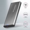 AXAGON EEM2-SG2 SuperSpeed+ USB-C - M.2 NVMe & SATA SSD RAW box EEM2-SG2