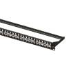 EQuip 48-Port Keystone Cat.6 Unshielded Patch Panel Black 769248