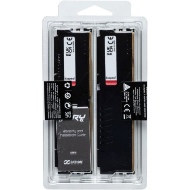 KINGSTON FURY Memória DDR5 32GB 5600MHz CL40 DIMM (Kit of 2) Beast Black KF556C40BBK2-32
