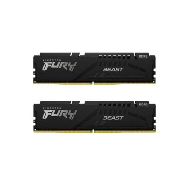 KINGSTON FURY Memória DDR5 16GB 4800MHz CL38 DIMM (Kit of 2) Beast Black KF548C38BBK2-16