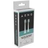 AENO Replacement toothbrush heads, White, Dupont bristles, 2pcs in set (for ADB0003/ADB0005 and ADB0004/ADB0006) ADBTH3-5
